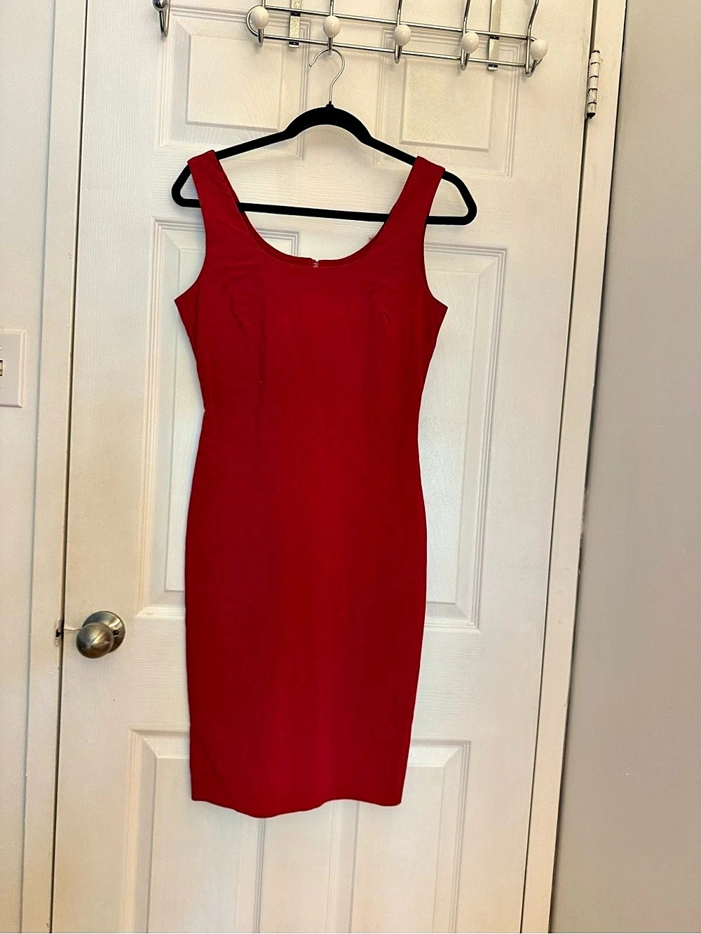 Le Château Red Sleeveless Mini Dress